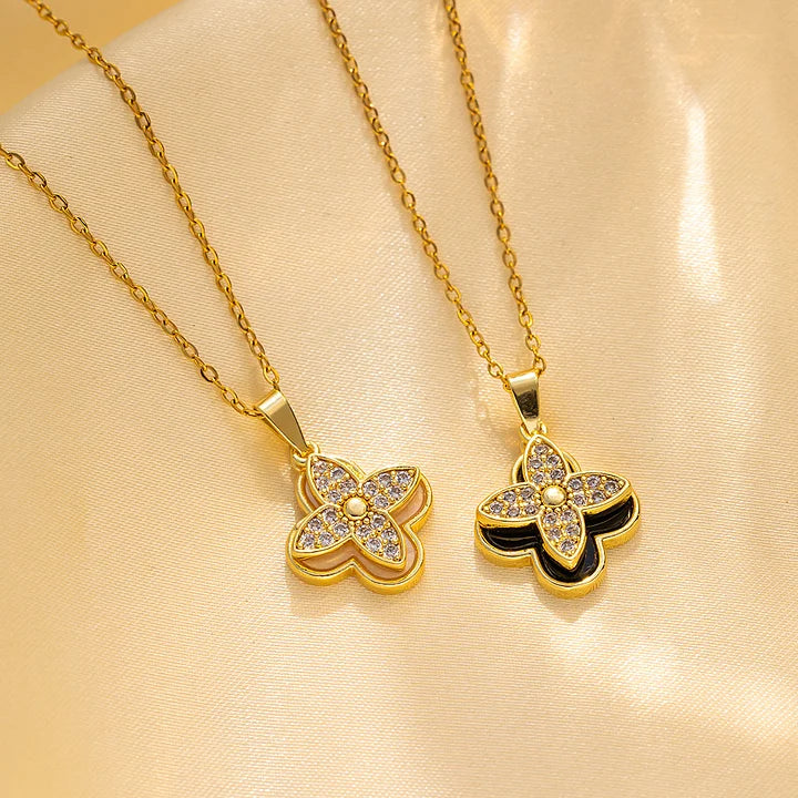 Minimalist U-shape Geometric Titanium Steel 18k Gold Plated Necklaces