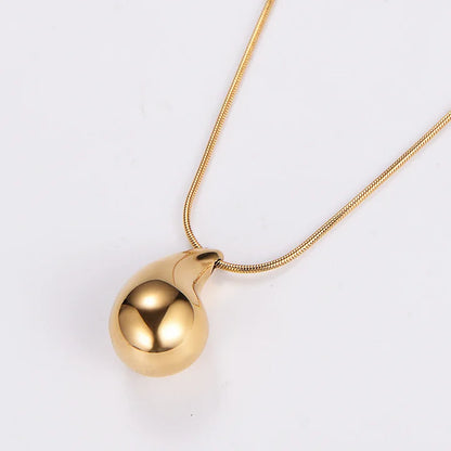 Minimalist Round U-shape Stainless Steel Electroplating Necklaces